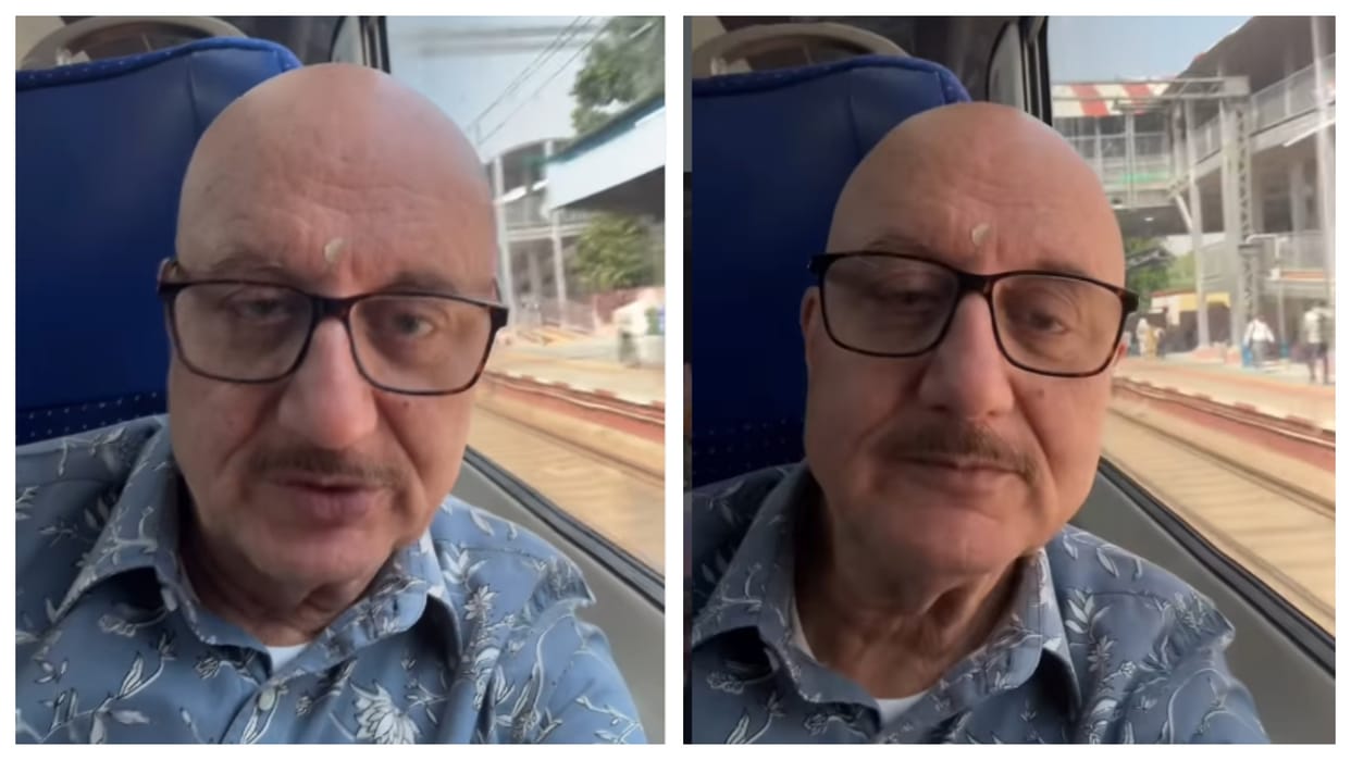 Anupam Kher Takes Jaipur Delhi Train To Support PM Modi Fuel Saving Appeal See Video