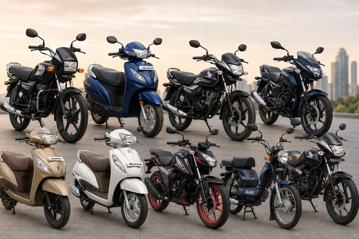Top 10 Two-Wheelers April 2026: Hero Splendor Leads, HF Deluxe Sees Massive 121% Growth