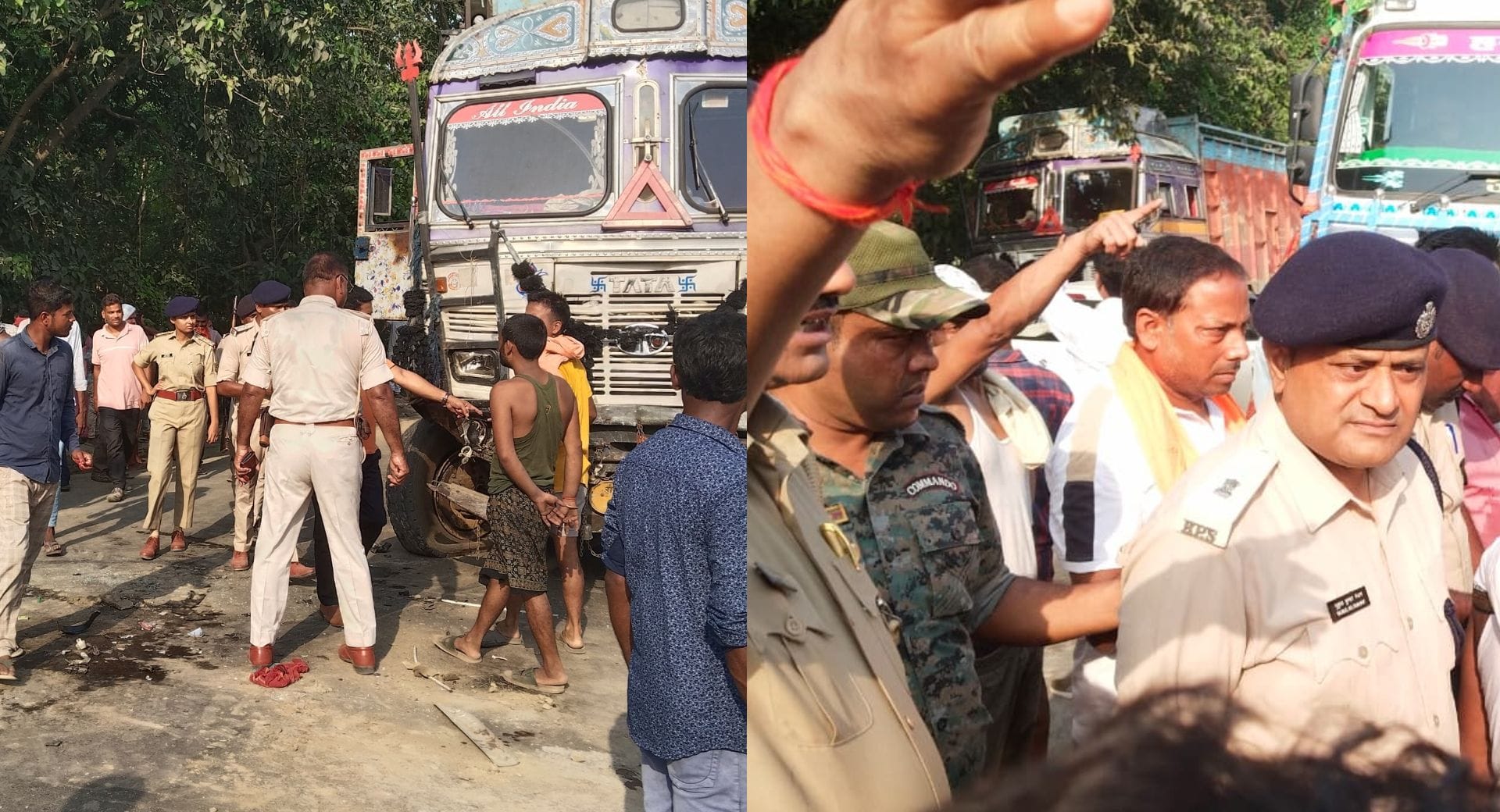 खगड़िया में भीषण सड़क हादसा