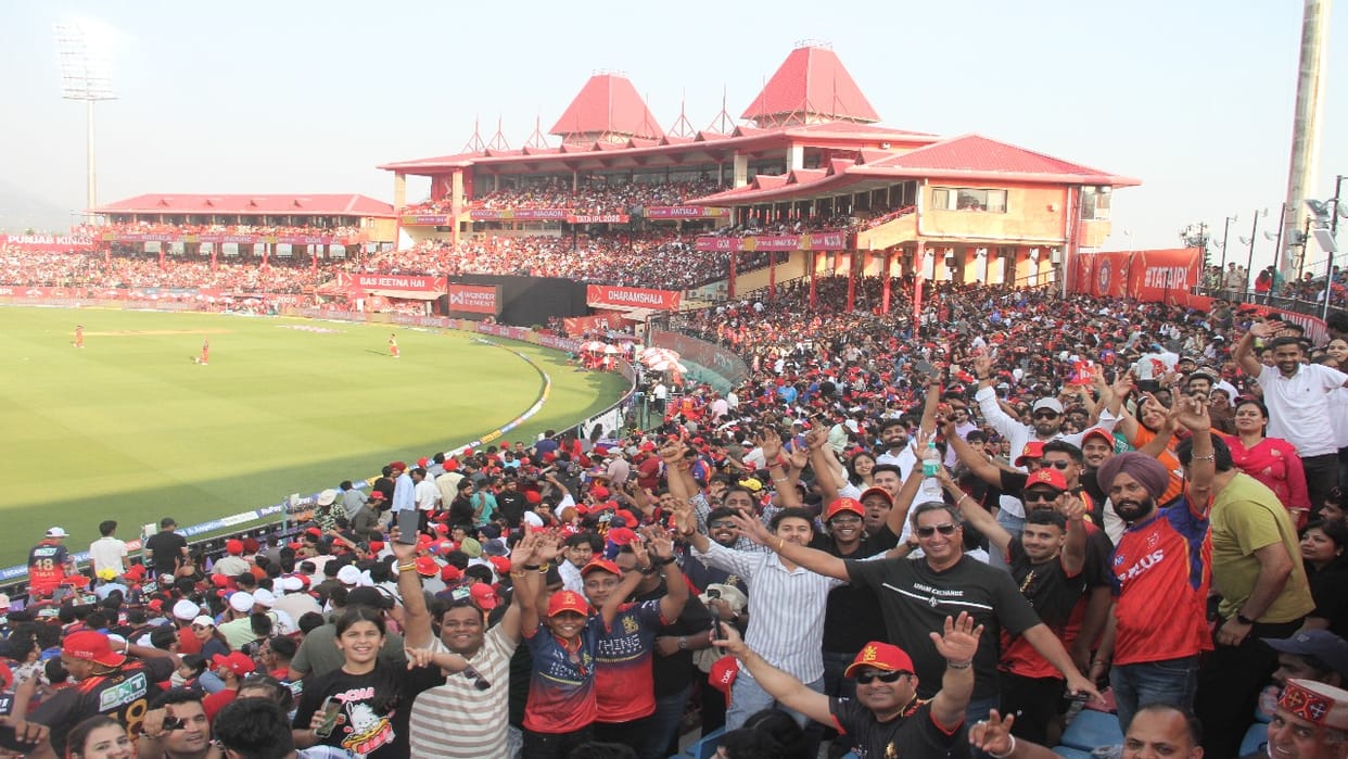Dharamshala IPL Match: Punjab Kings fans, but they came to watch Virat Kohli bat.