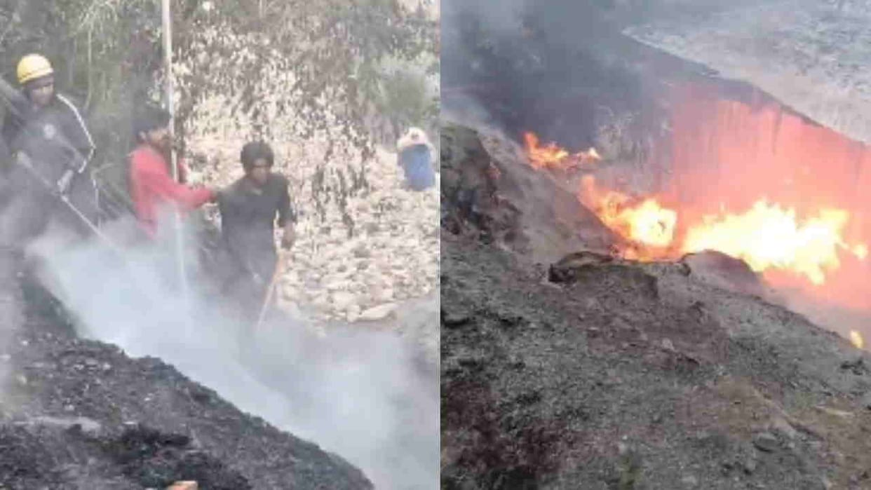 Fire breaks out at Pirul plant Fire Service team arrives to tackle the blaze Uttarkashi News