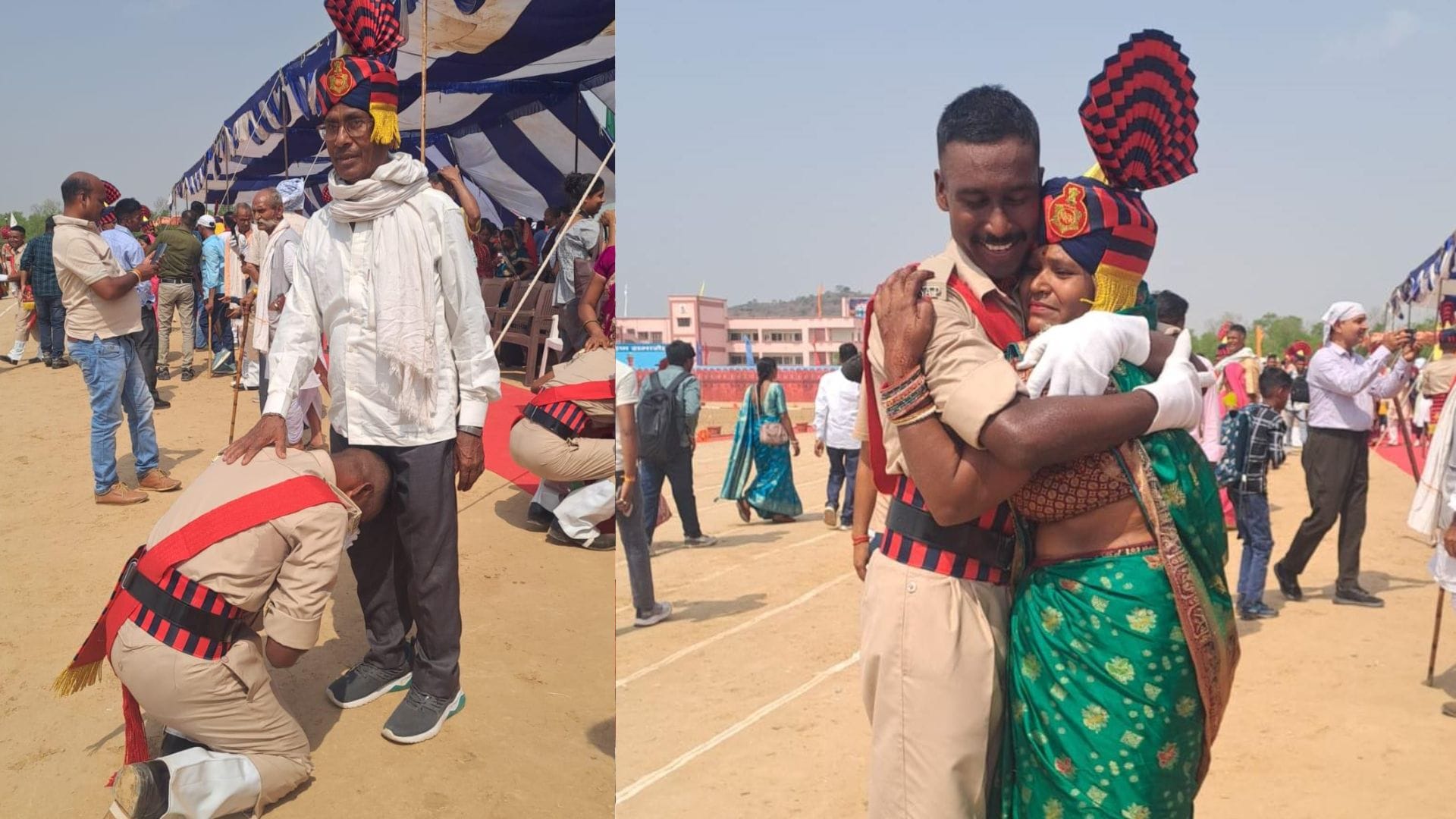 नव आरक्षियों ने माता पिता को दिया श्रेय