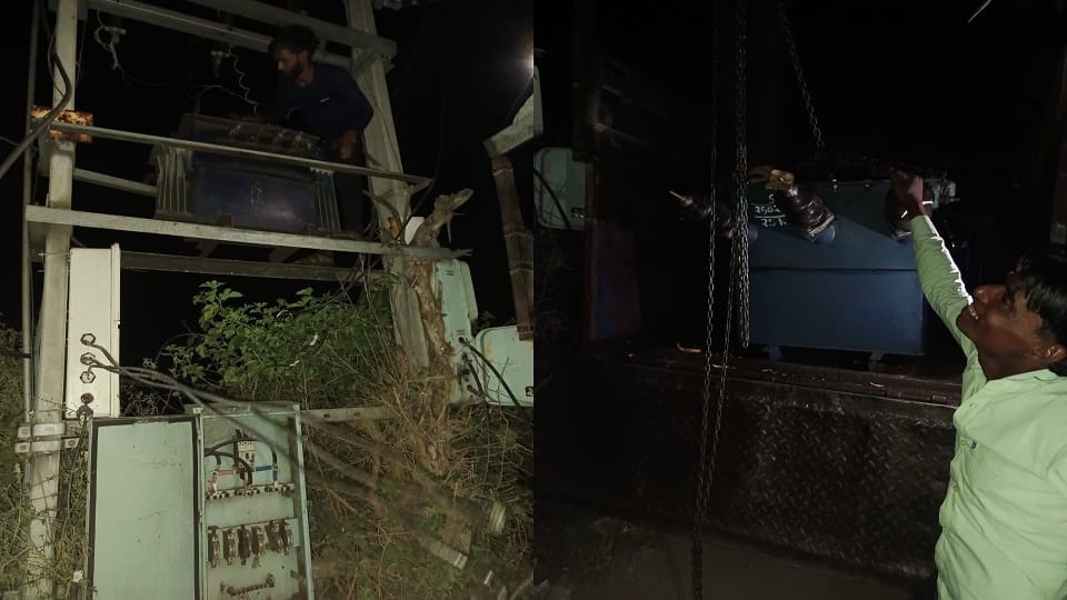 Transformer installed after 14 days