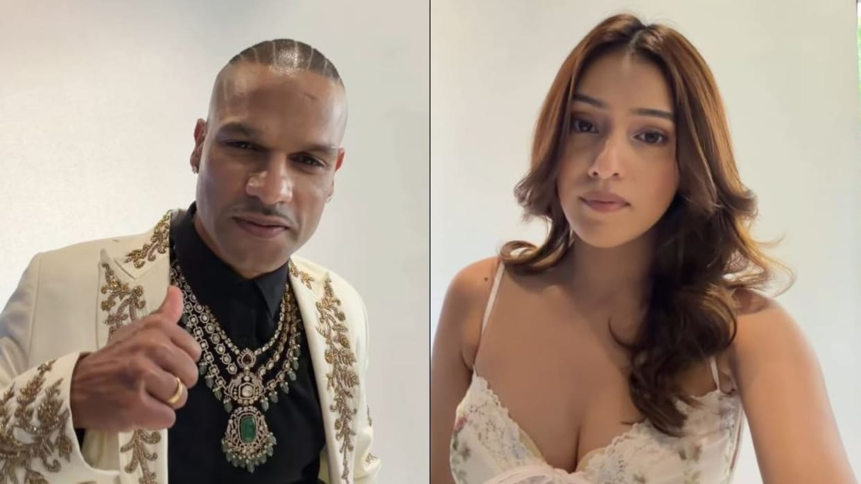 RJ Mahvash shares video with Shikhar Dhawan says he is my brother will appear in cricket darbar