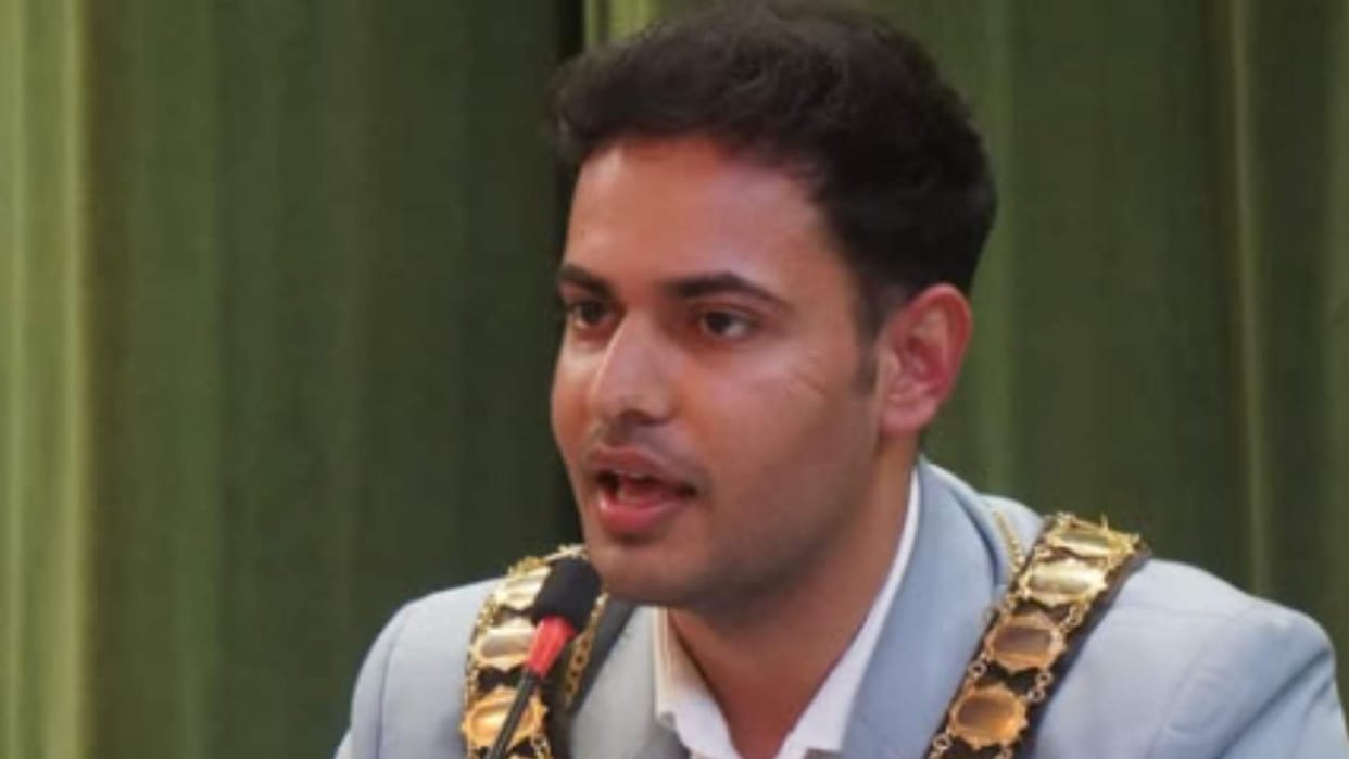 Indian origin Tushar Kumar became the youngest mayor of Elstree and Borehamwood in the United Kingdom