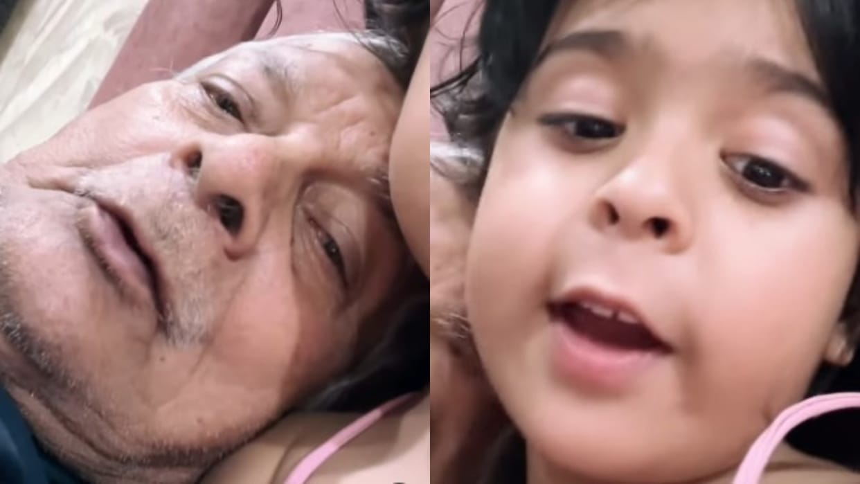 Dada Poti Emotional Conversation Viral Video Kal Mere Baba Chale Jayenge cute video