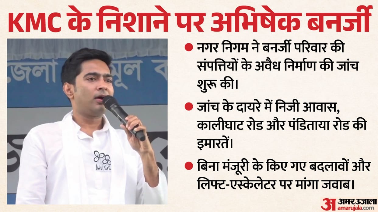bengal kmc issues notice to tmc leader abhishek banerjee properties