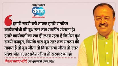 Samwad 2026 Lucknow Keshav Prasad Maurya participated in the Amar Ujala Samwad program in Lucknow