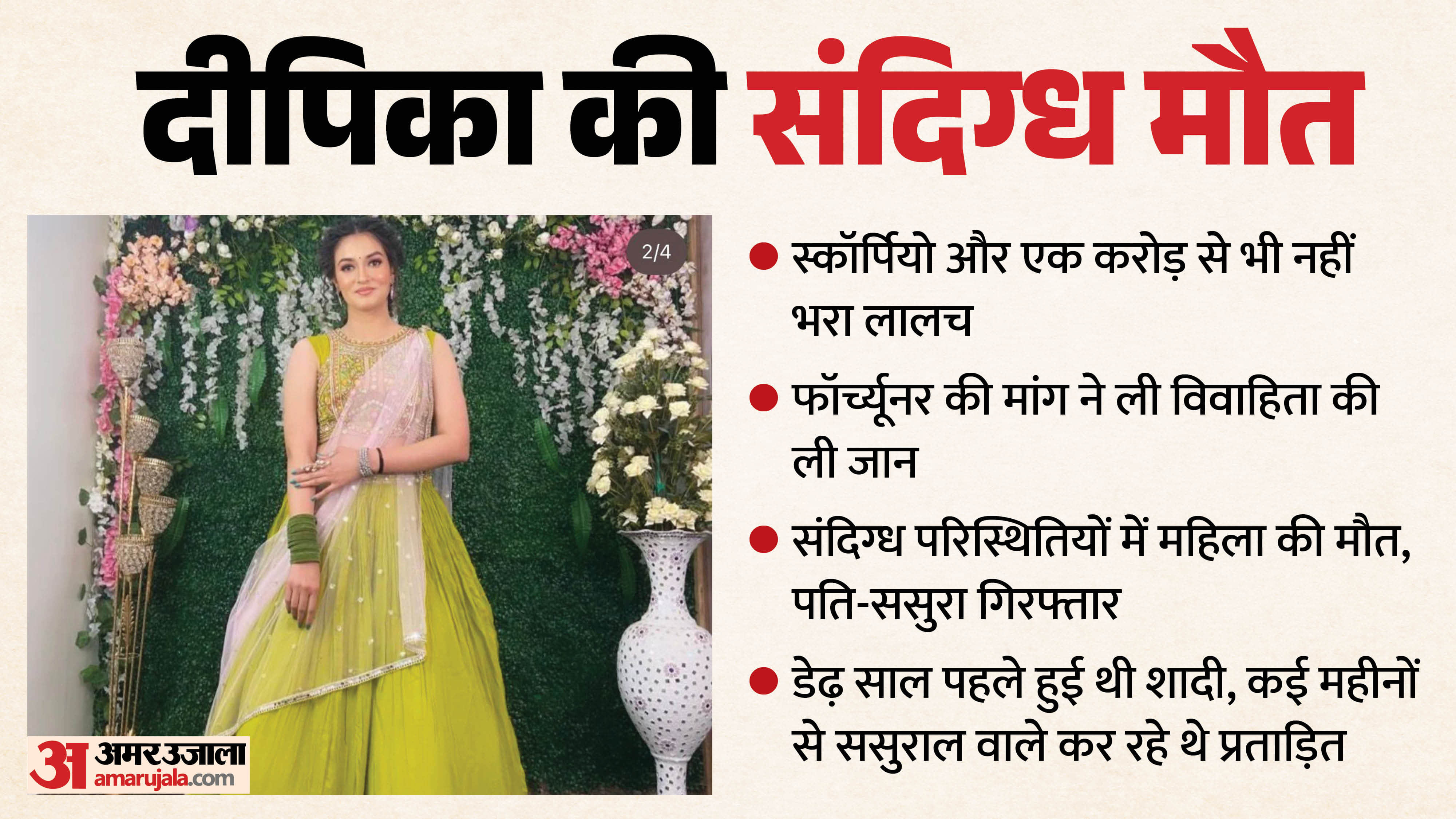 Deepika Death Case Greater Noida Deepika had completed her B.Ed. while her husband was a B.A. LL.B. student