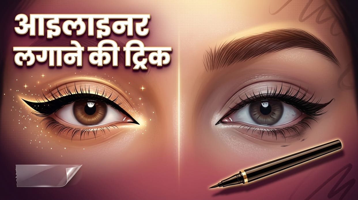 Eyeliner Hacks For Beginners Perfect Wing Eyeliner Lagane ke tricks