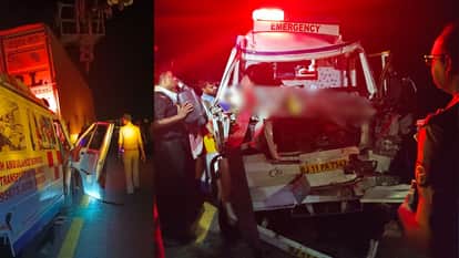 Major Accident on Purvanchal Expressway Patient Died and many people Injured in Ghazipur