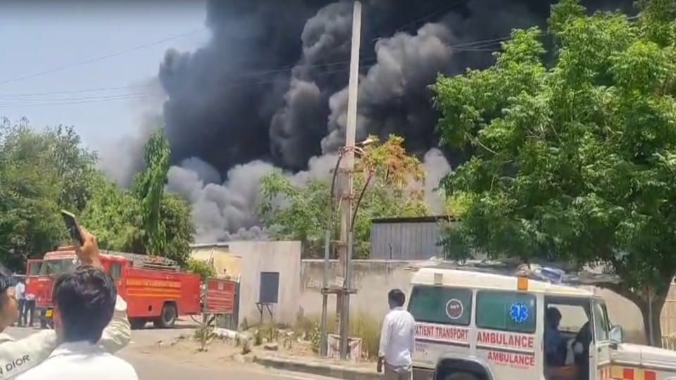 Several workers suffered burn injuries in a factory fire