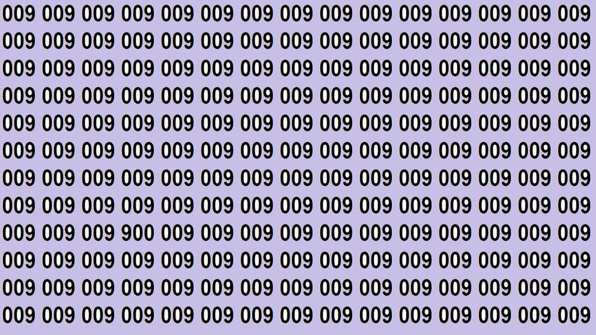 Optical Illusion Iq Test Brain Test If You Have Hawk Eyes then Find 900 in 22 Seconds