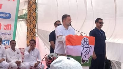 UP: Rahul holds copy of Constitution, says—RSS and Prime Minister are trying to tear it up; read five key stat