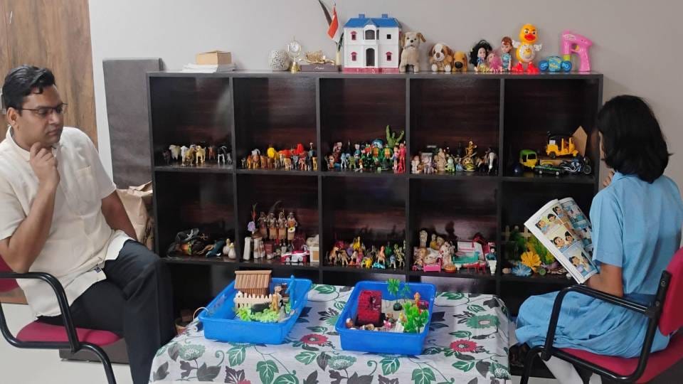Psychological Disorders in Children Being Treated Through Play Sand Tray Therapy Being Used for Treatment