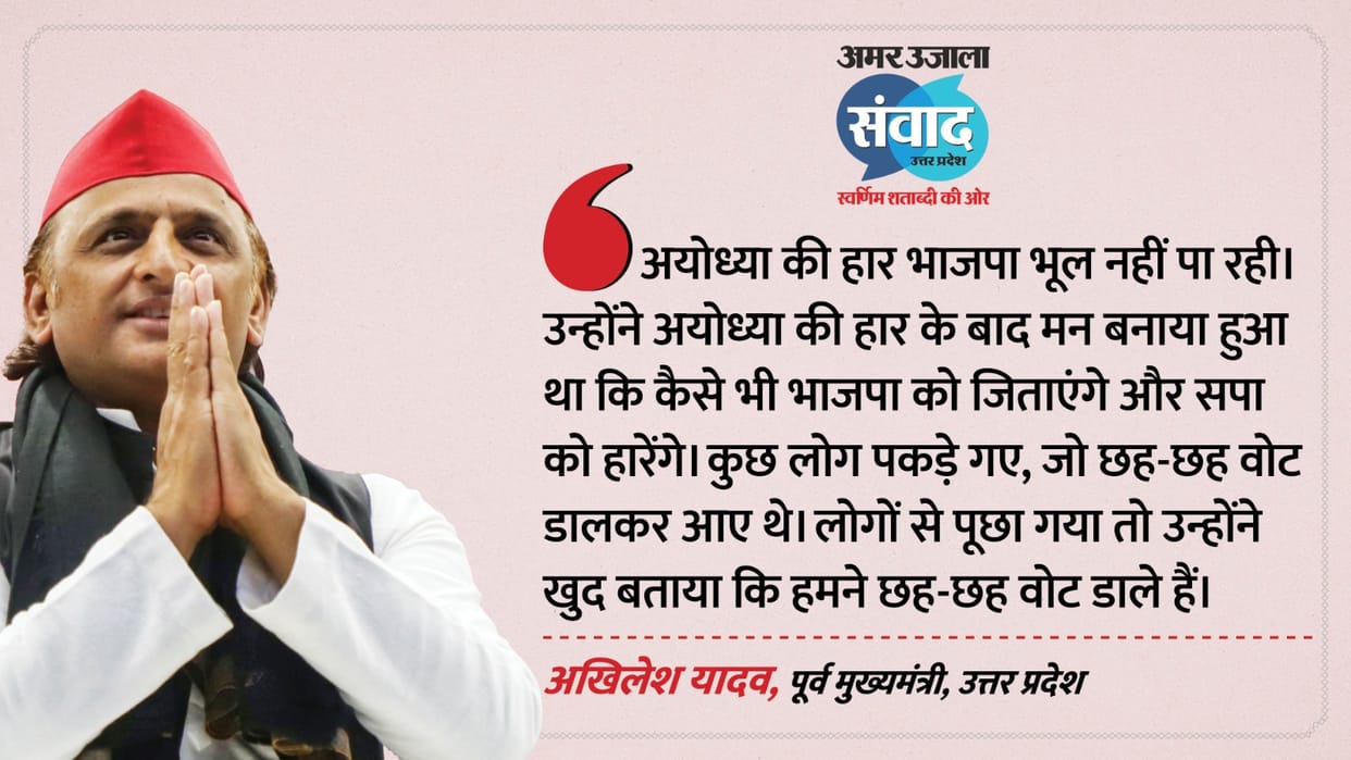 samwad 2026 lucknow akhilesh yadav participated in amar ujala samwad program in lucknow today