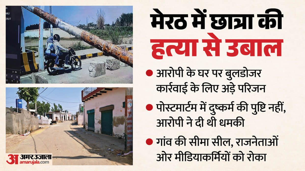 Student Murder in Meerut Outrage over Student Murder Family Demands Bulldozer Action Against Accused House