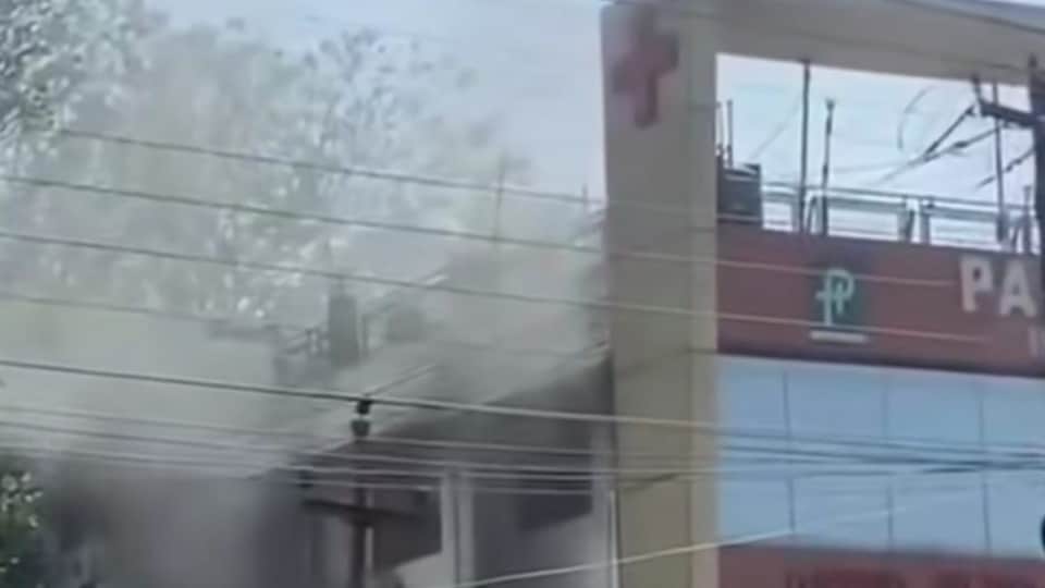 Dehradun Panacea Hospital Fire AC Spark Entire Ward Fills with Smoke Patients Rescued from Amidst the Flames