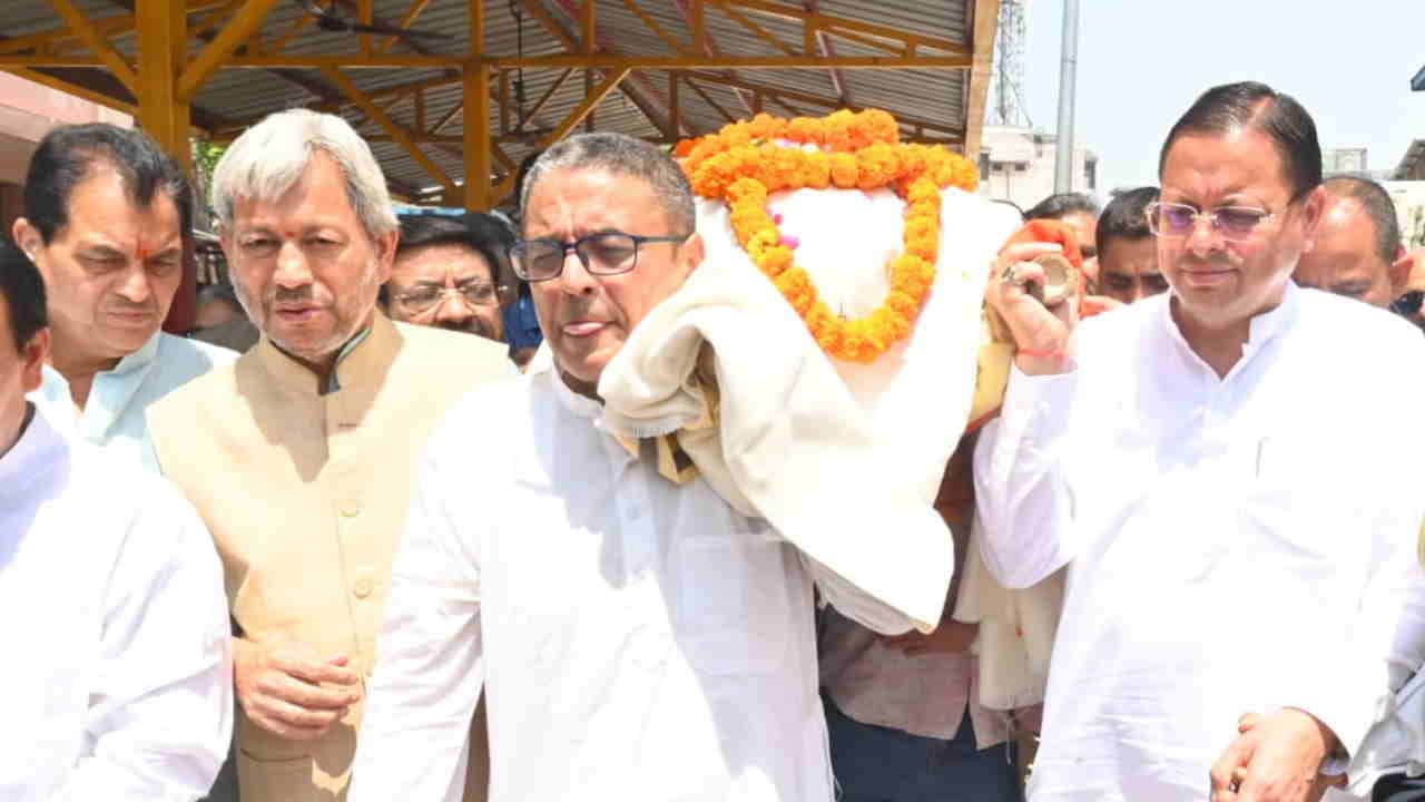 Tributes Paid to B.C. Khanduri; CM Dhami Vice President Rajnath Singh and Nitin Gadkari Express Condolences