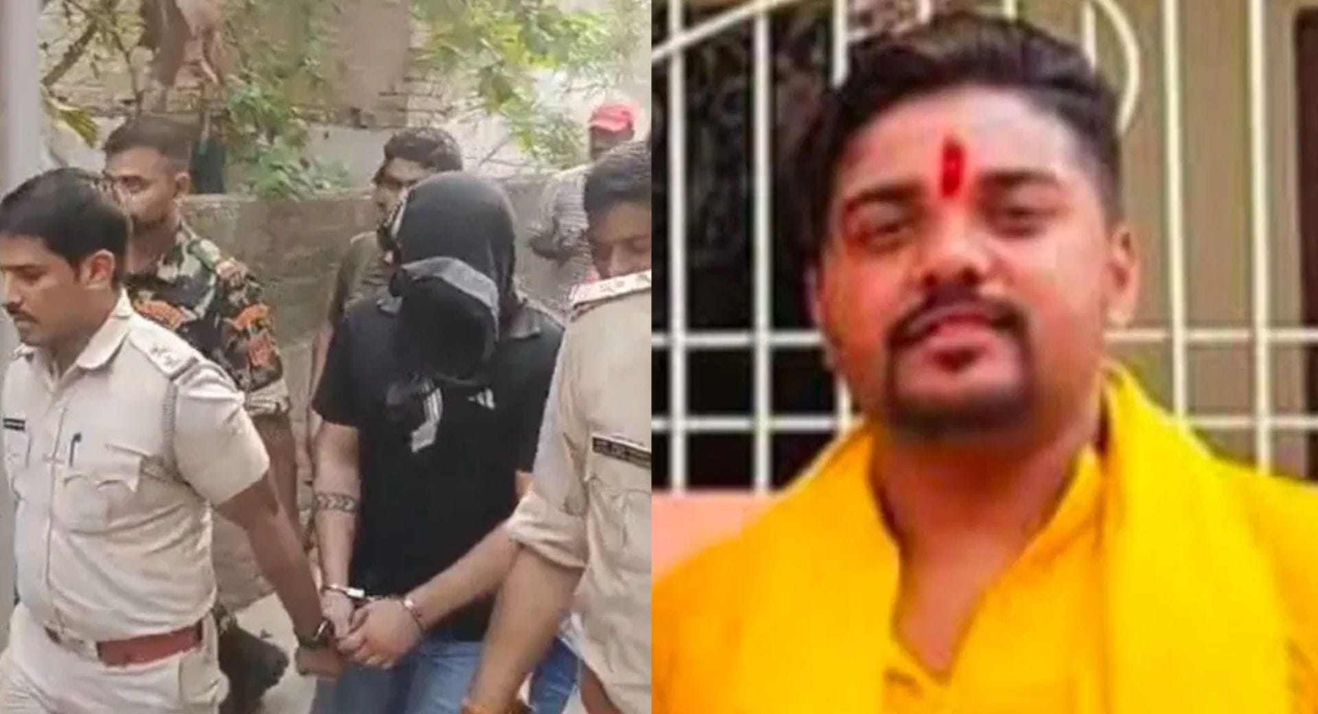 गिरफ्तार कर ले जाती पुलिस