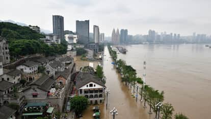 Rain and floods wreak havoc in China, killing 12 people and forcing thousands to flee their homes.