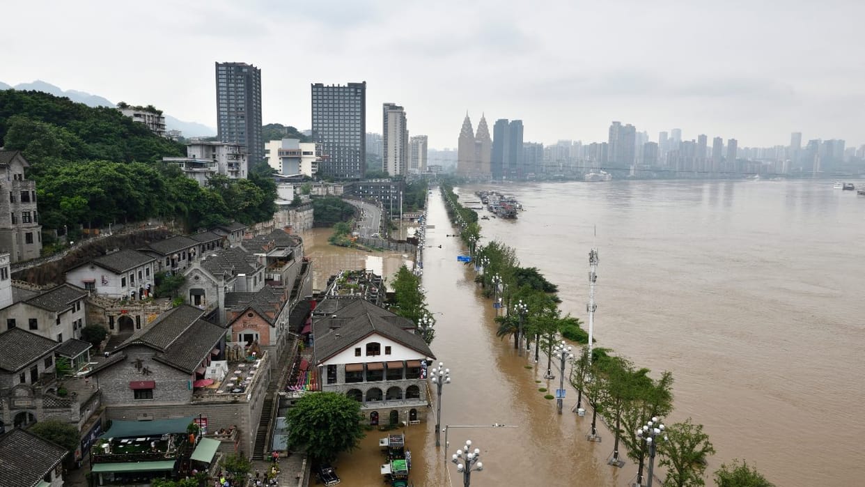 Rain and floods wreak havoc in China, killing 12 people and forcing thousands to flee their homes.