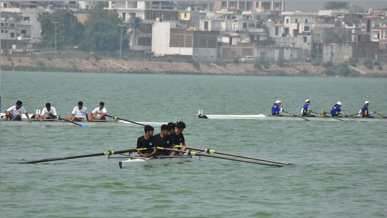 UP Team Enters Quadruple Scull Final At 46th Junior National Rowing Championship In Ramgarhtal
