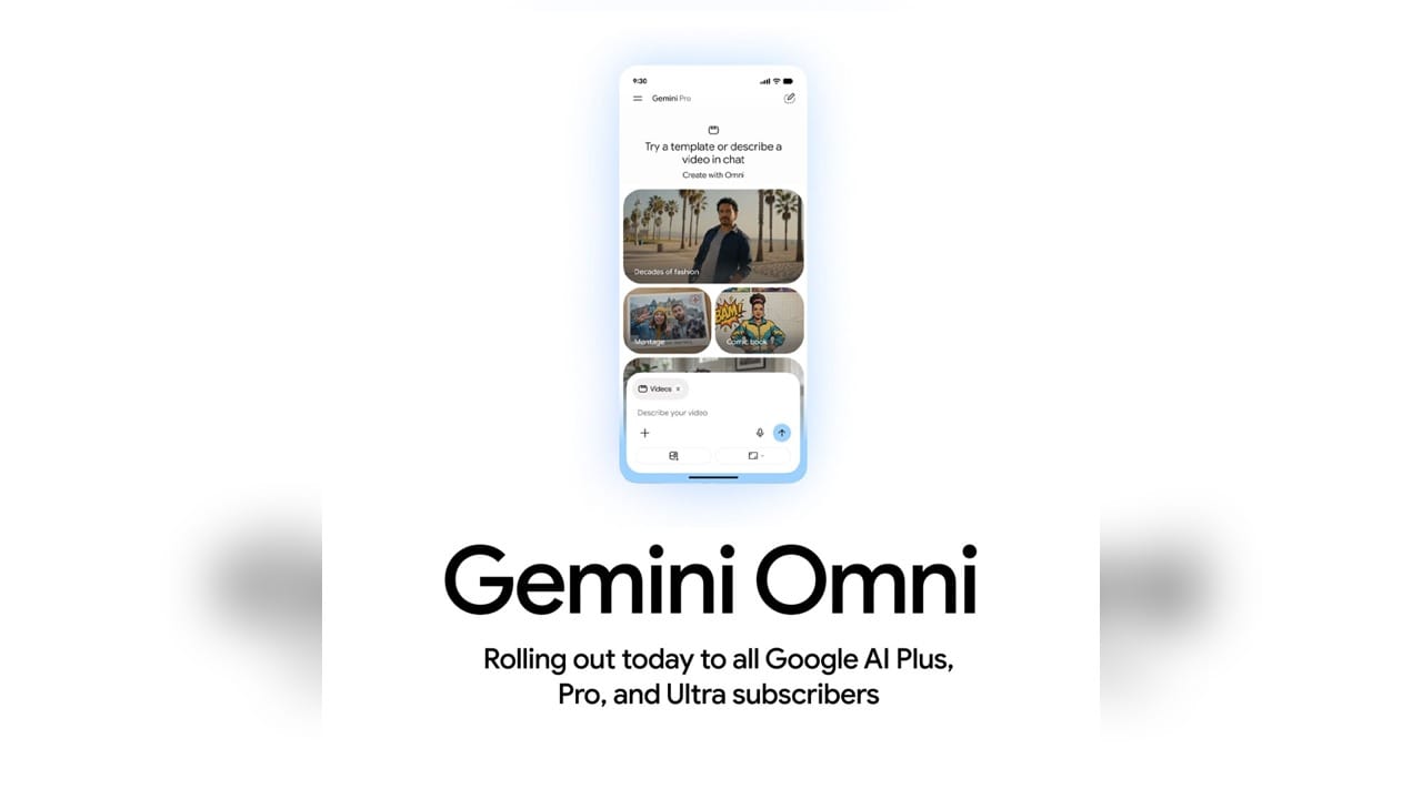 Google Launches Gemini Omni AI That Can Create And Edit Videos Using Text, Images And Voice