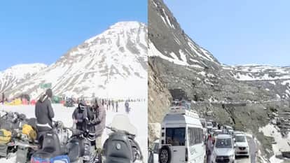 Tourists Reach SnowLaden Rohtang Top at 13,050 Feet; Pass Open Up to Its Farthest Point