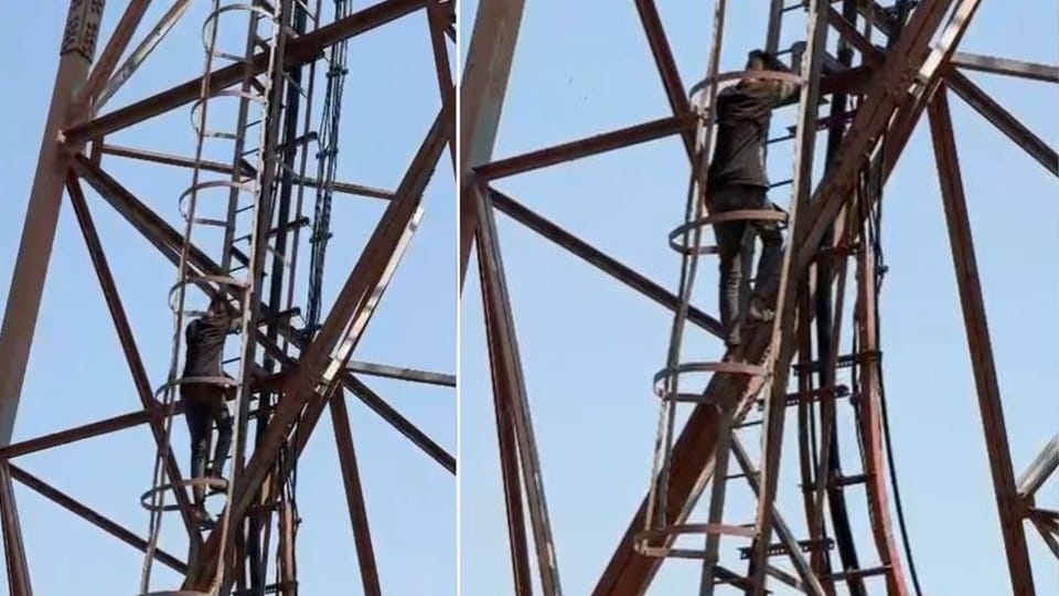 Young Man Climbs Tower After Woman Refuses Marriage Proposal