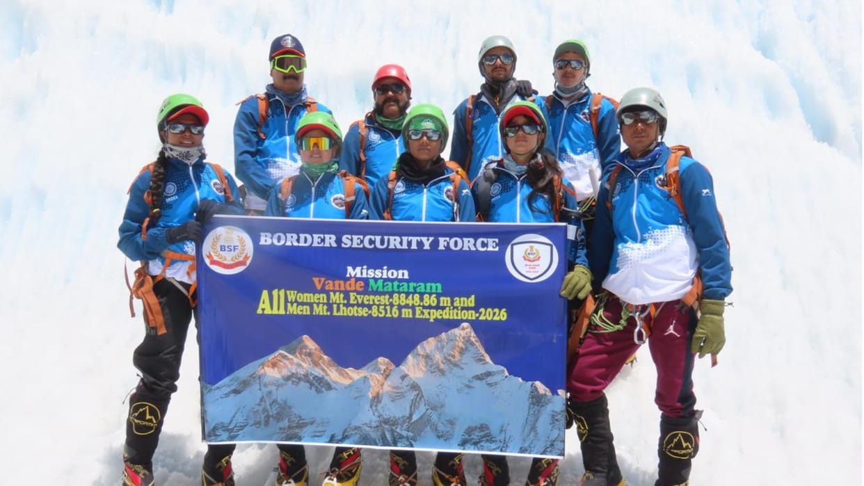 BSF's Women Mountaineers to Undertake Historic Ascent of Mount Everest Under Mission Vande Mataram