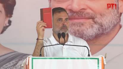 Congress leader Rahul Gandhi in Raebareli, says The economic storm is about to hit.