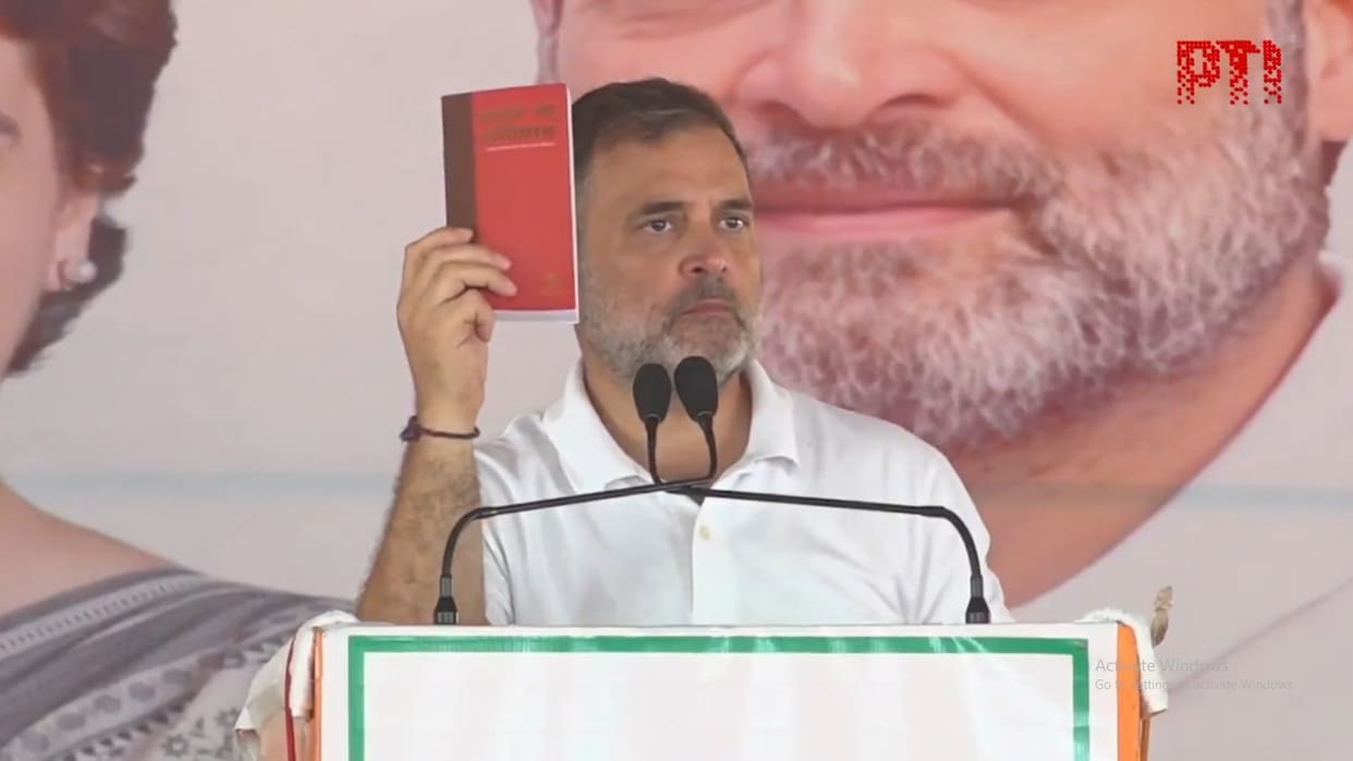 Congress leader Rahul Gandhi in Raebareli, says The economic storm is about to hit.