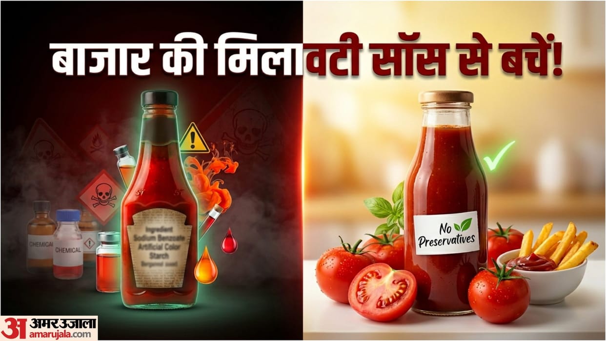 Homemade Tomato Ketchup Recipe in hindi Ghar Par healthy Tomato Sauce Kaise Banaye