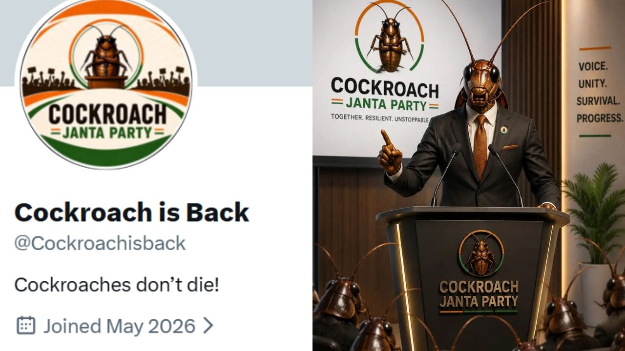 cockroach janta party new x account after block instagram followers bjp