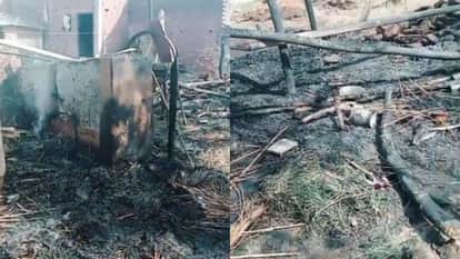 massive fire broke out in a villager house in Budaun