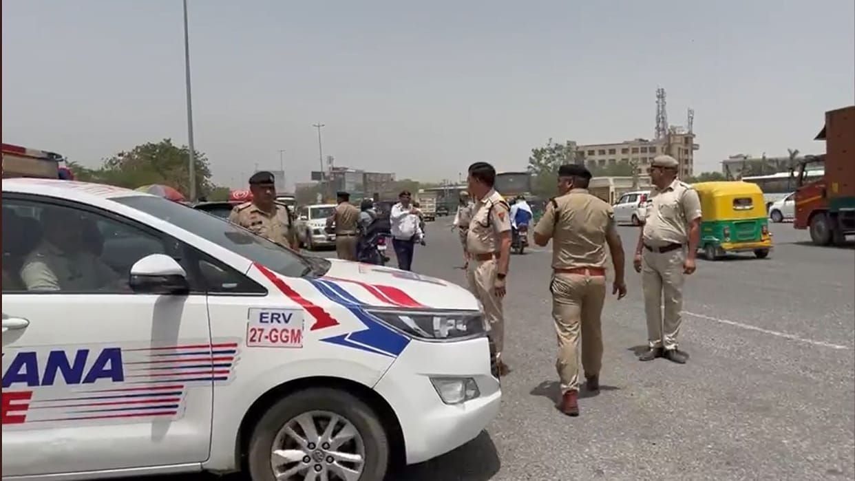 Police detained transporters who arrived for chakka jam at Khedki Daula toll in Gurugram