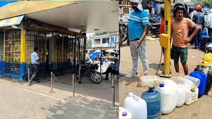 Petrol Diesel Shortage In Gorakhpur, Long Queues At Pumps With Gallons As Most Stations Run Dry