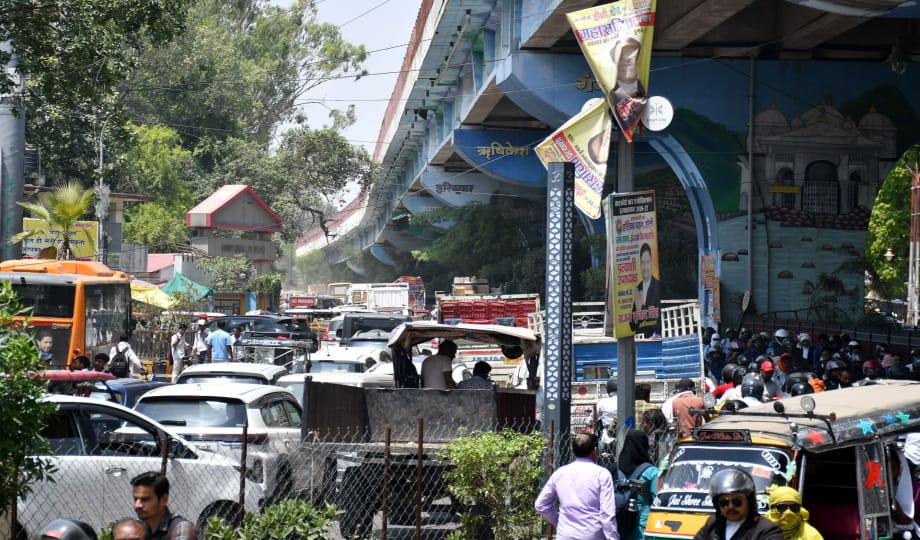 Traffic jams caused chaos, vehicles crawled across the city, and the scorching sun made life miserable.