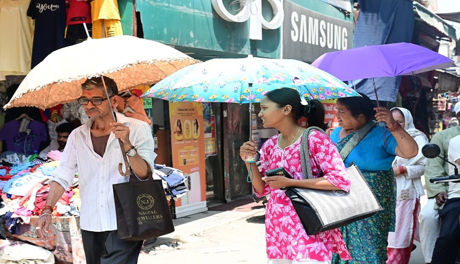 Haldwani recorded a temperature of 42.8 degrees Celsius