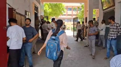 UP Lekhpal Recruitment Exam Candidates Suffer in Heat Get Relief with Sharbat