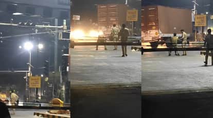 Kanpur Sub Inspector Displays Strongman Style on the Road at Midnight Slaps Youth During Check