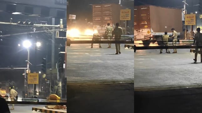 Kanpur Sub Inspector Displays Strongman Style on the Road at Midnight Slaps Youth During Check