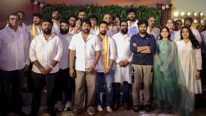 Mega 158 Shoot Begins: Deputy CM actor Pawan kalyan launches Megastar Brother Chiranjeevi Upcoming Movie