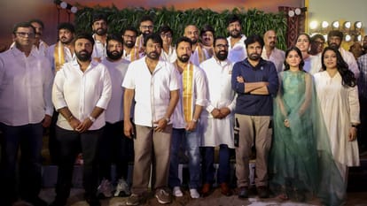 Mega 158 Shoot Begins: Deputy CM actor Pawan kalyan launches Megastar Brother Chiranjeevi Upcoming Movie