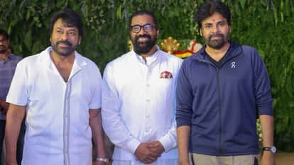 Mega 158 Shoot Begins: Deputy CM actor Pawan kalyan launches Megastar Brother Chiranjeevi Upcoming Movie