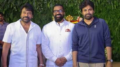Mega 158 Shoot Begins: Deputy CM actor Pawan kalyan launches Megastar Brother Chiranjeevi Upcoming Movie