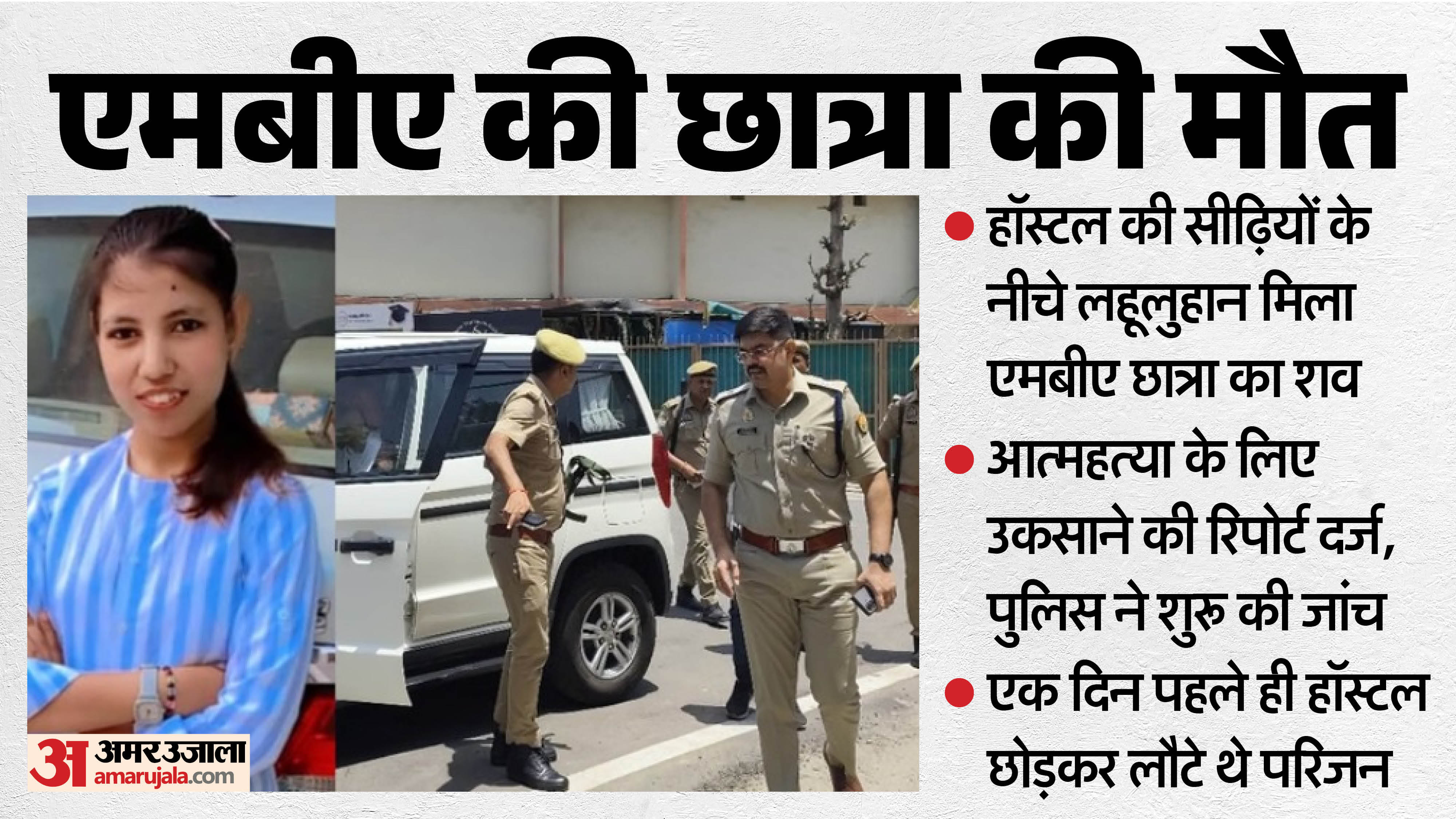 Meerut News MBA Student Dies After Falling From Terrace Roomamte Statement