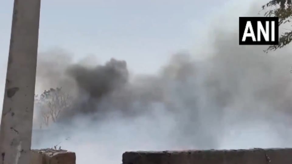 Noida Fire broke out at a scrapyard in the Doob area of the Noida Phase 2 police station area