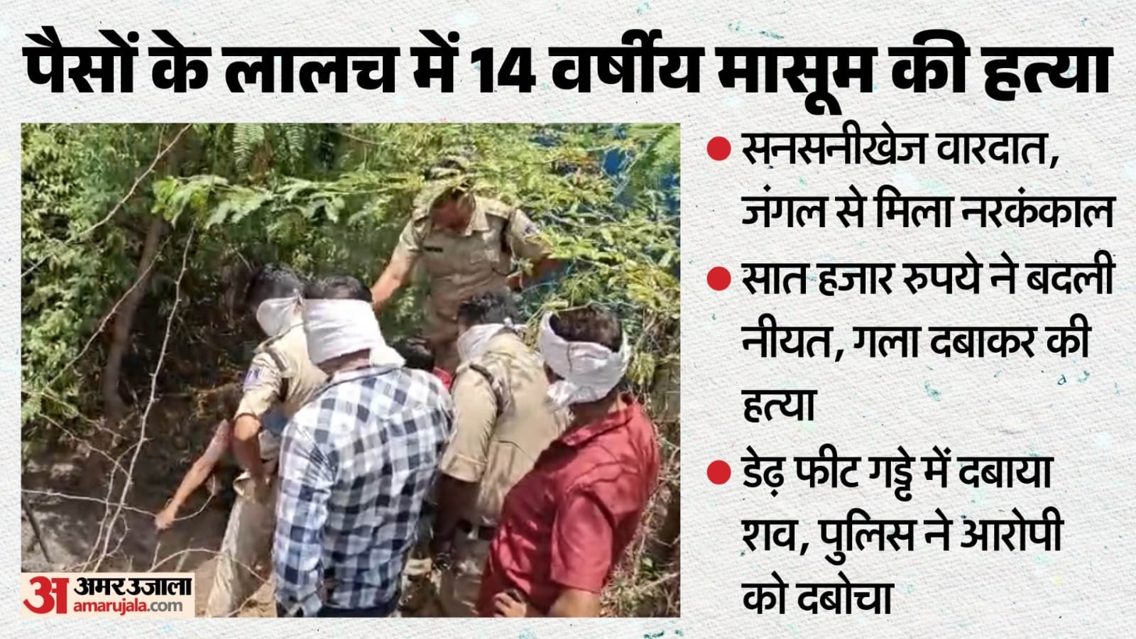 पुलिस की गिरफ्त में आरोपी।